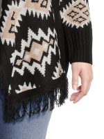 No Boundaries Juniors Plus Size Southwest Patterned Duster Cardigan, Sizes 1X-4X - Image 4