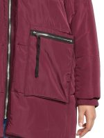 Jason Maxwell Plus Women's Poly Puffer Coat w/ Sherpa Lined Hood - Image 4