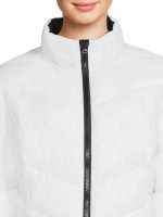 Time and Tru Women's Chevron Puffer Jacket, Sizes XS-3X - Image 6